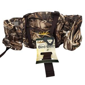 Cabela's Water Fowler's Bird Belt Mens OS Camouflage Hunting Waist Pack Brown